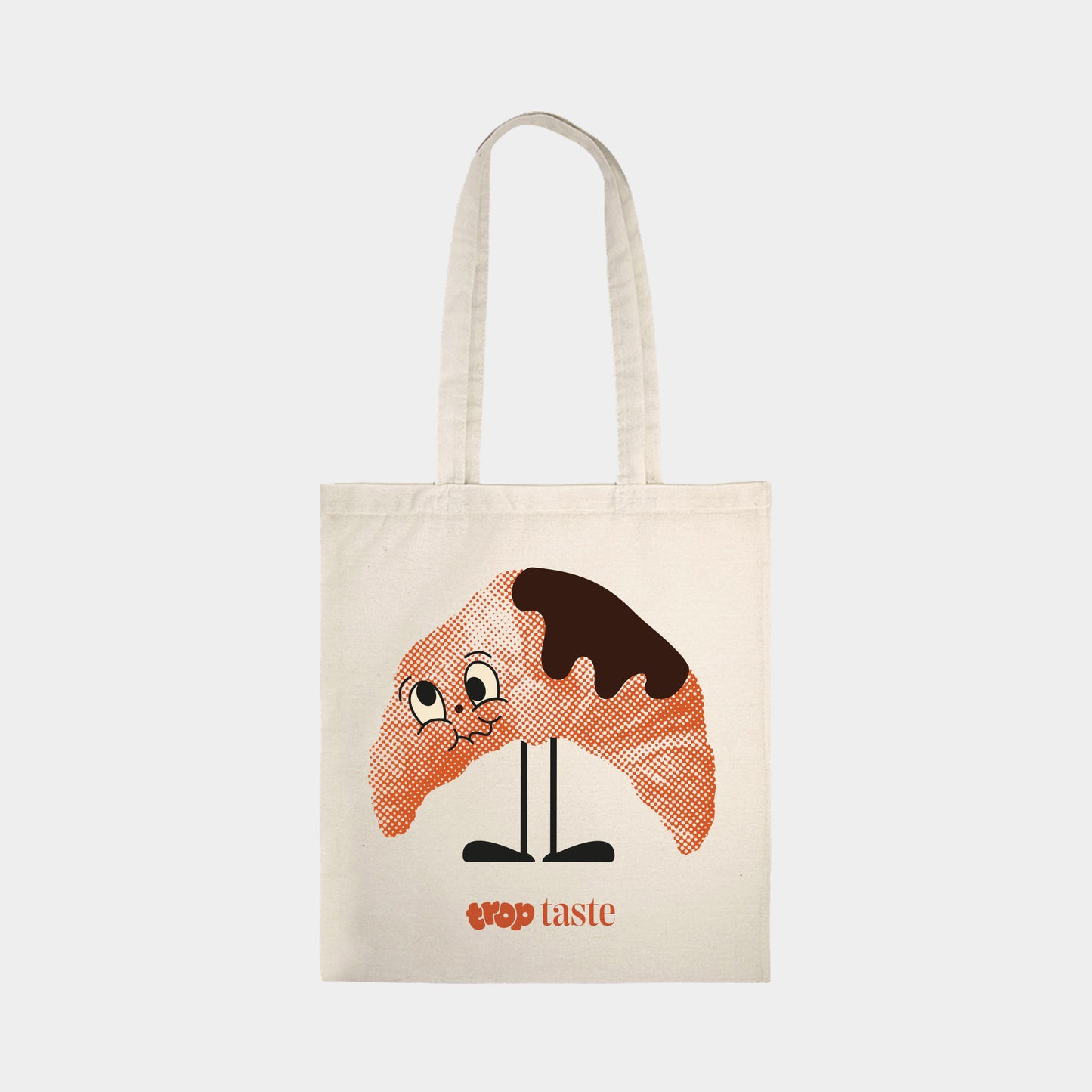 Trop Taste sur un Totebag
